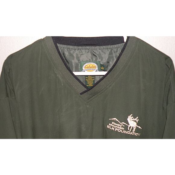 Cabela’s Rocky Mountain Elk Foundation RMEF Men’s Large Windbreaker Jacket - Picture 2 of 3